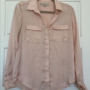 LOFT, blush pink blouse, size XS (fits a little oversized)